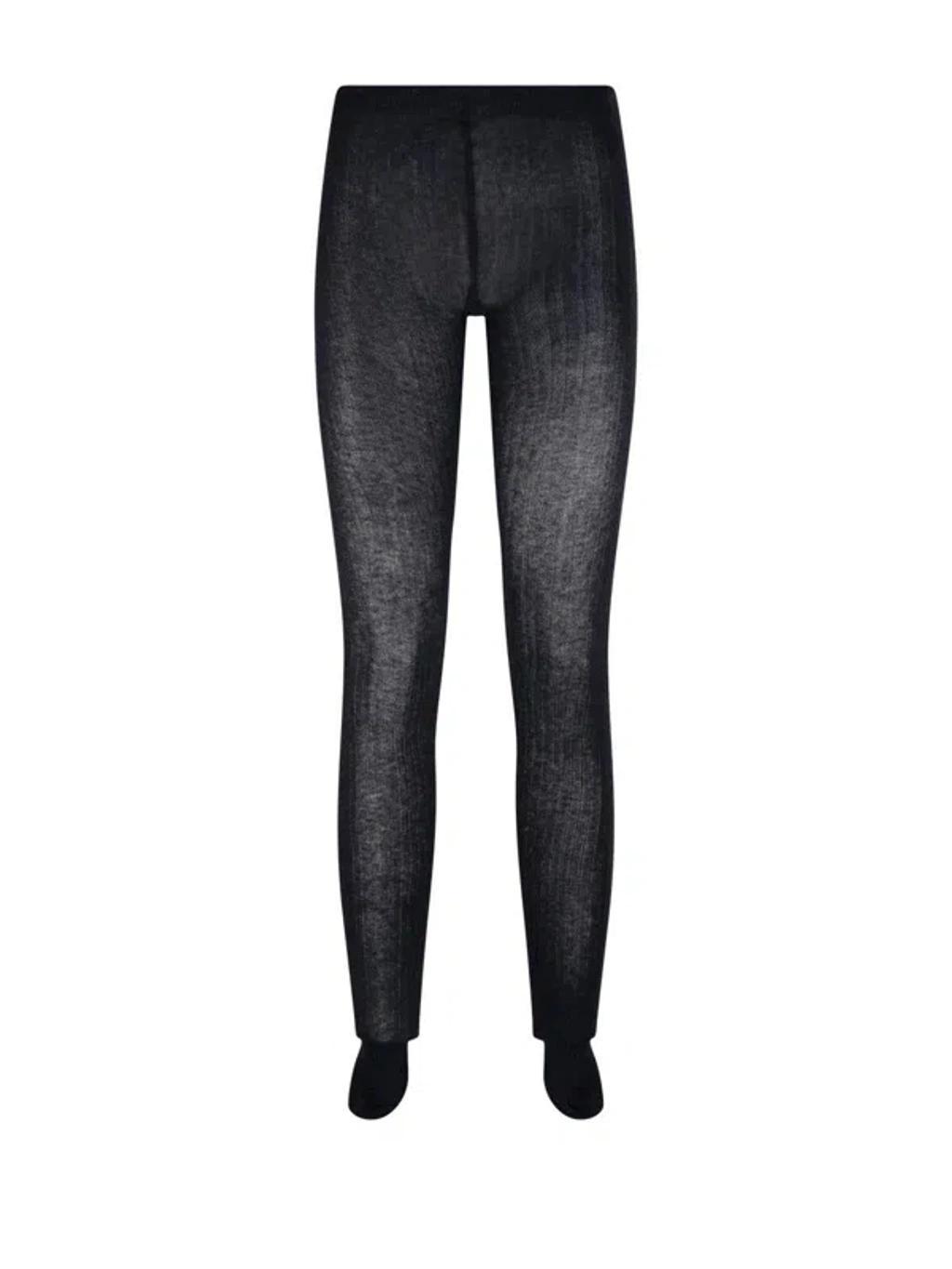 MAX MARA High Waist Knitted Tights In Black Product Image