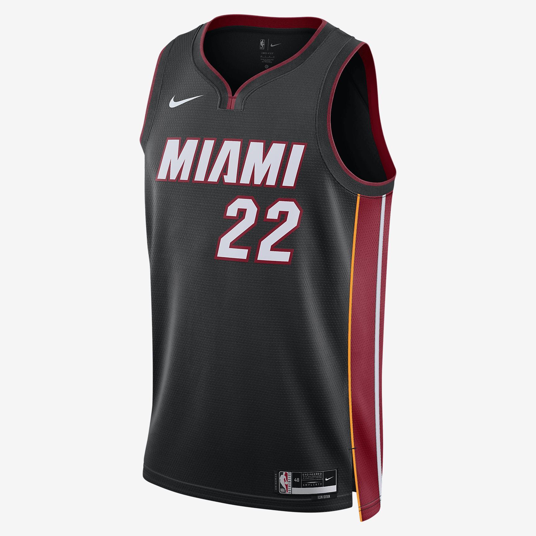 Miami Heat Icon Edition Nike Mens Dri-FIT NBA Swingman Jersey | DN2011-011 Product Image