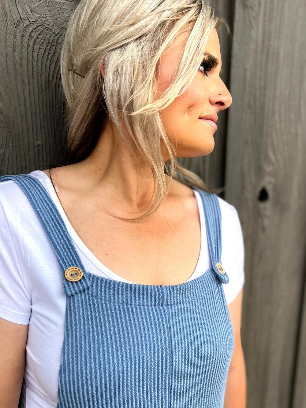 Sleeveless Ribbed Jumpsuit - 2 Colors* Product Image