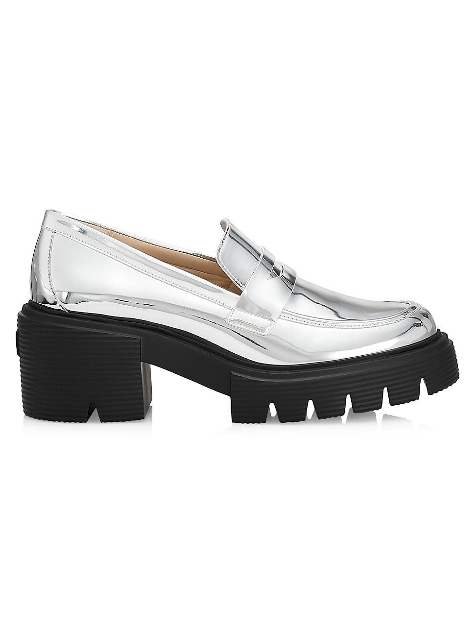 Womens Soho 65MM Leather Lug-Sole Loafers Product Image