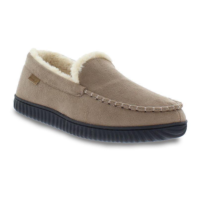 Eddie Bauer Micro Suede Mens Moccasin Slippers Brown Product Image