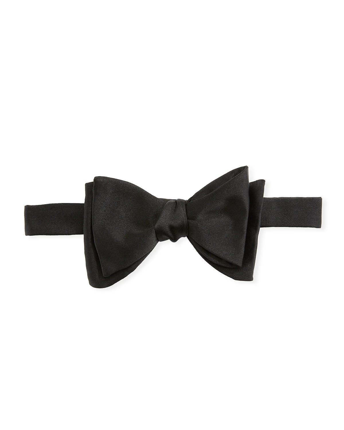 Solid Silk Bow Tie Product Image