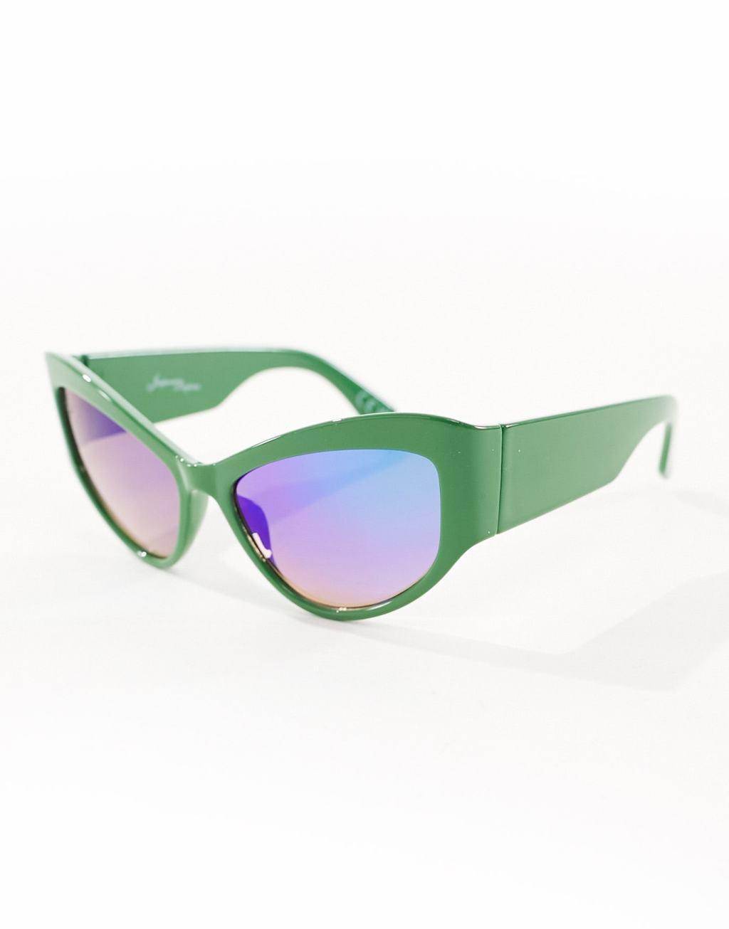 Jeepers Peepers racer sunglasses in green Product Image