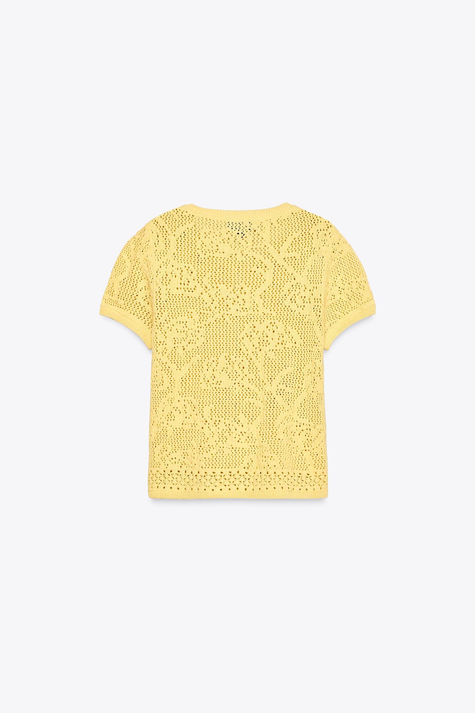 CROCHET KNIT TOP Product Image