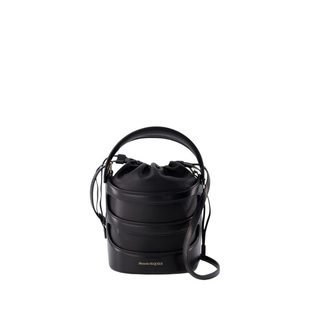 ALEXANDER MCQUEEN Rise Bag -  - Leather - Black Product Image