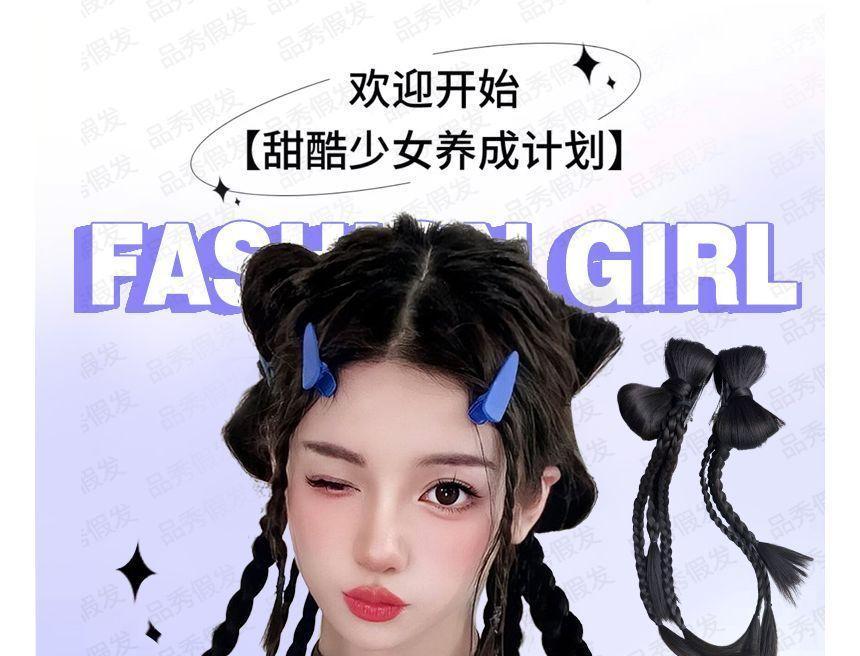 Bow Braided Hair Fringe Product Image