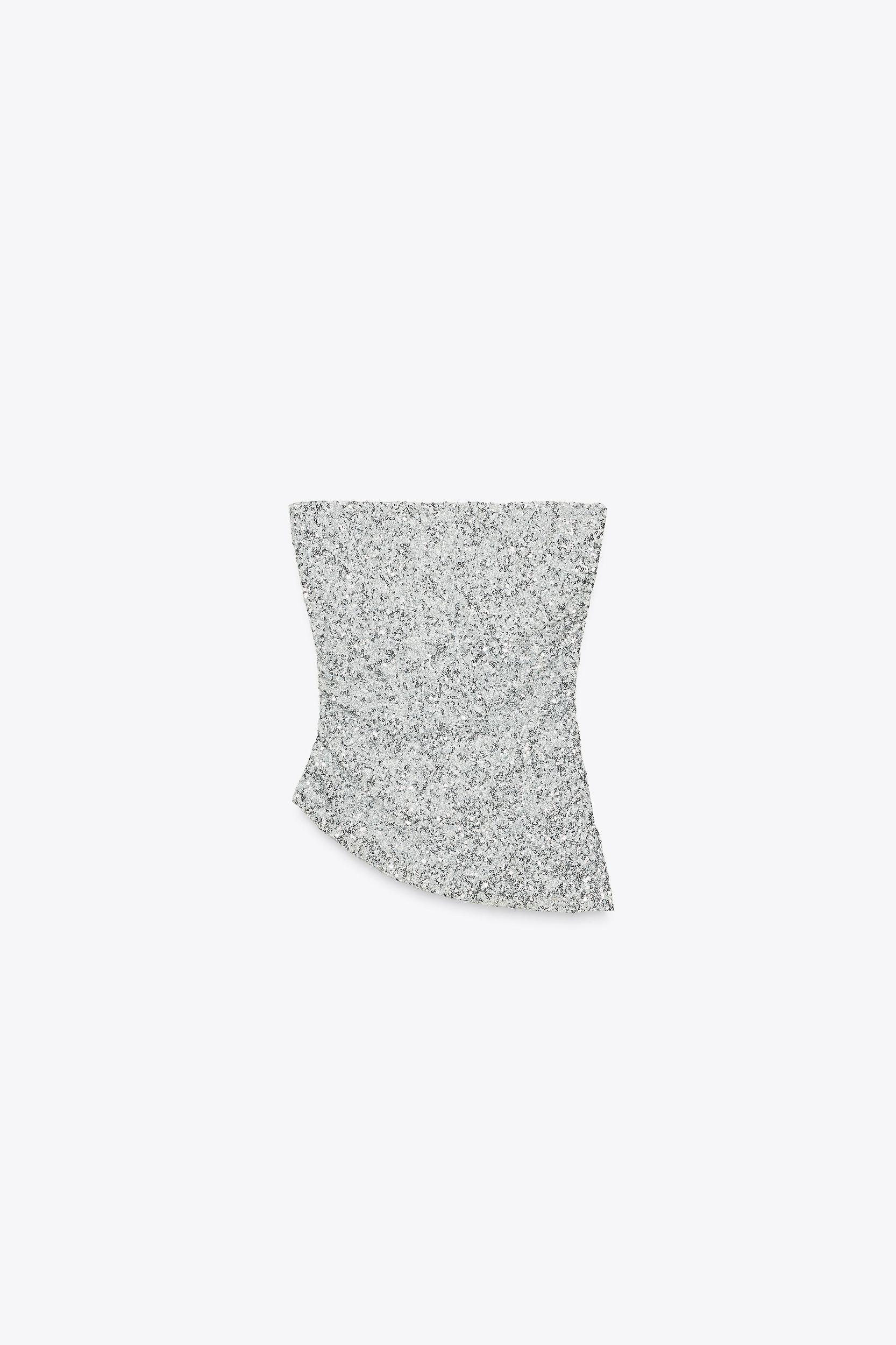 SEQUIN BANDEAU TOP Product Image