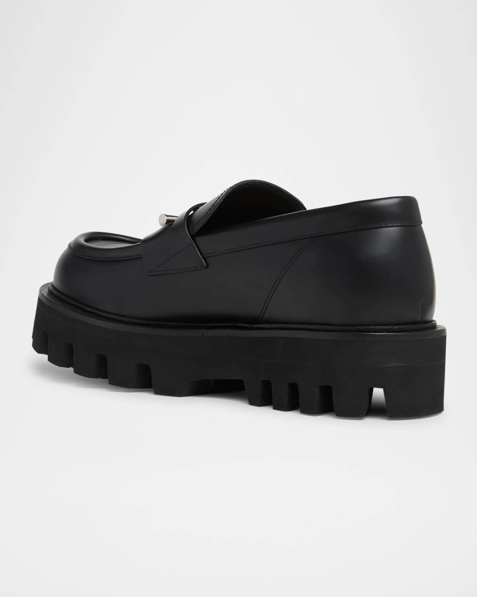 Men's T-Bar Parachute Leather Loafers Product Image