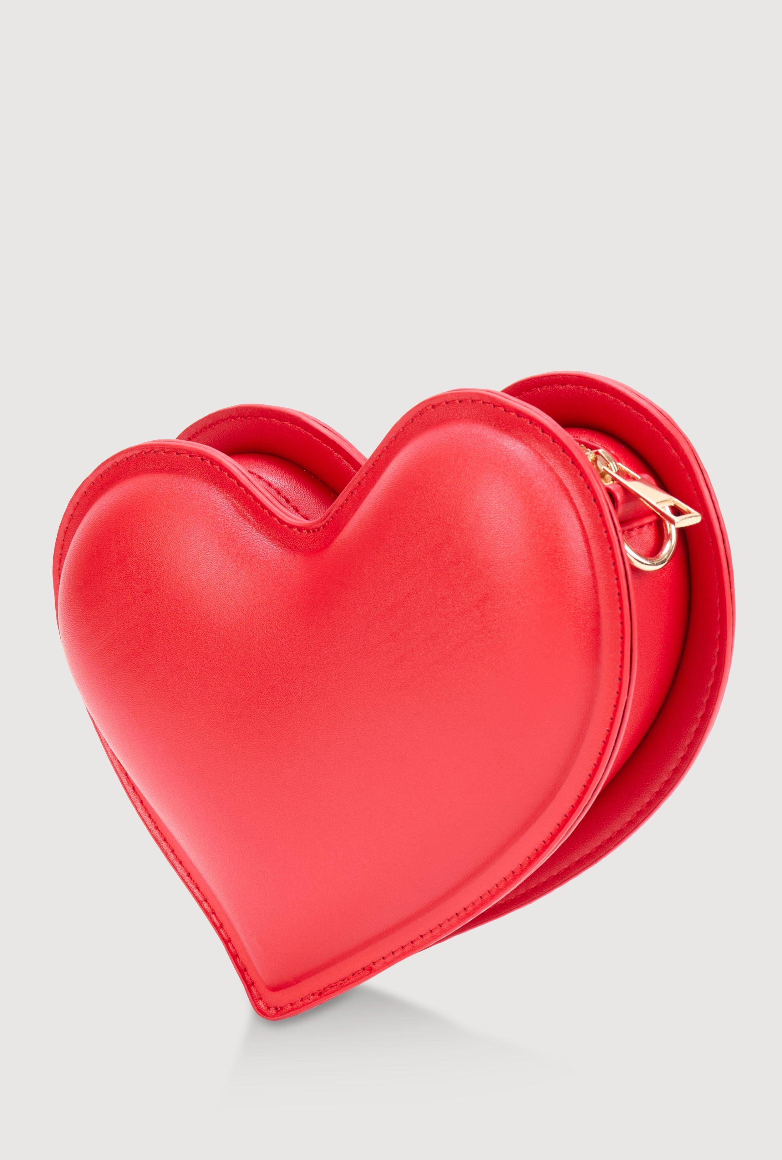 Womens 3D Heart Crossbody Handbag Product Image