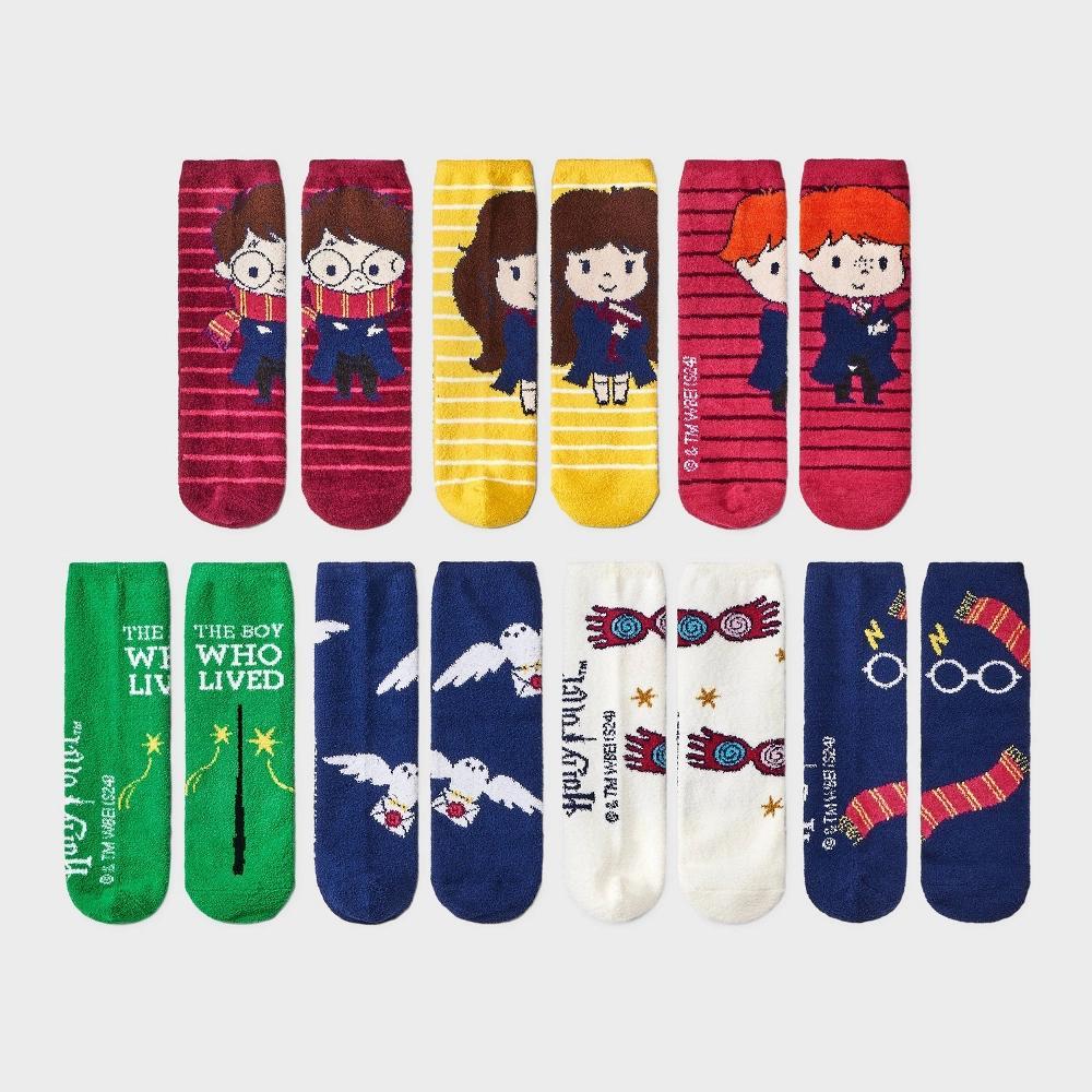 Women's Harry Potter 7 Days of Cozy Crew Socks - Assorted Color 4-10 Product Image