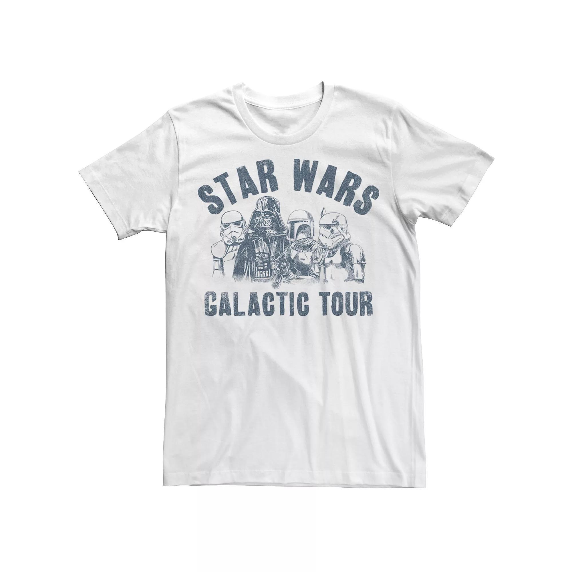 Men's Star Wars Darth Vader Galactic Tour Text Tee,  Product Image