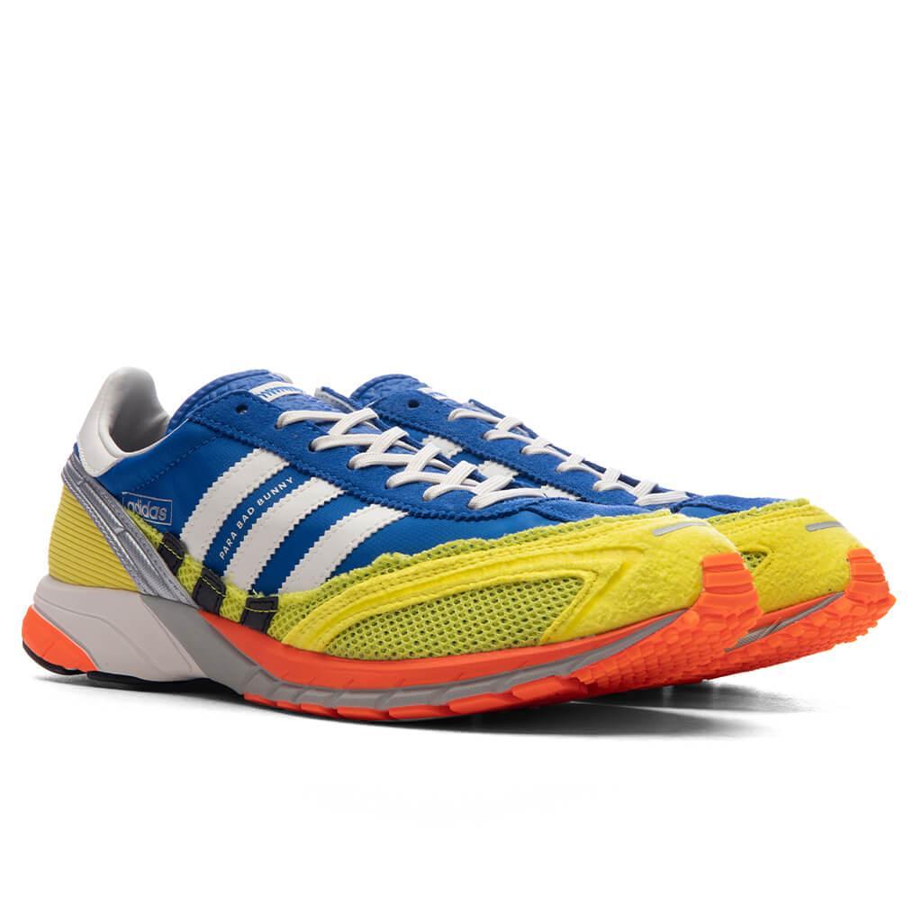 Adidas Originals x Bad Bunny Adizero SL72 - Blue/Cloud White/Shock Yellow Male Product Image