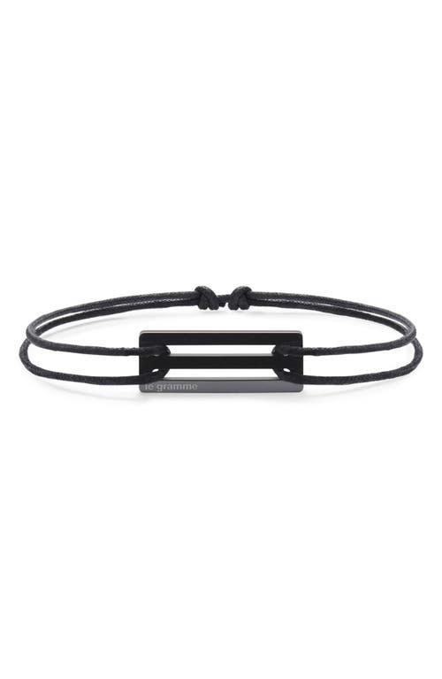 Mens Unisex 1.7G Ceramic Black Cord Bracelet Product Image