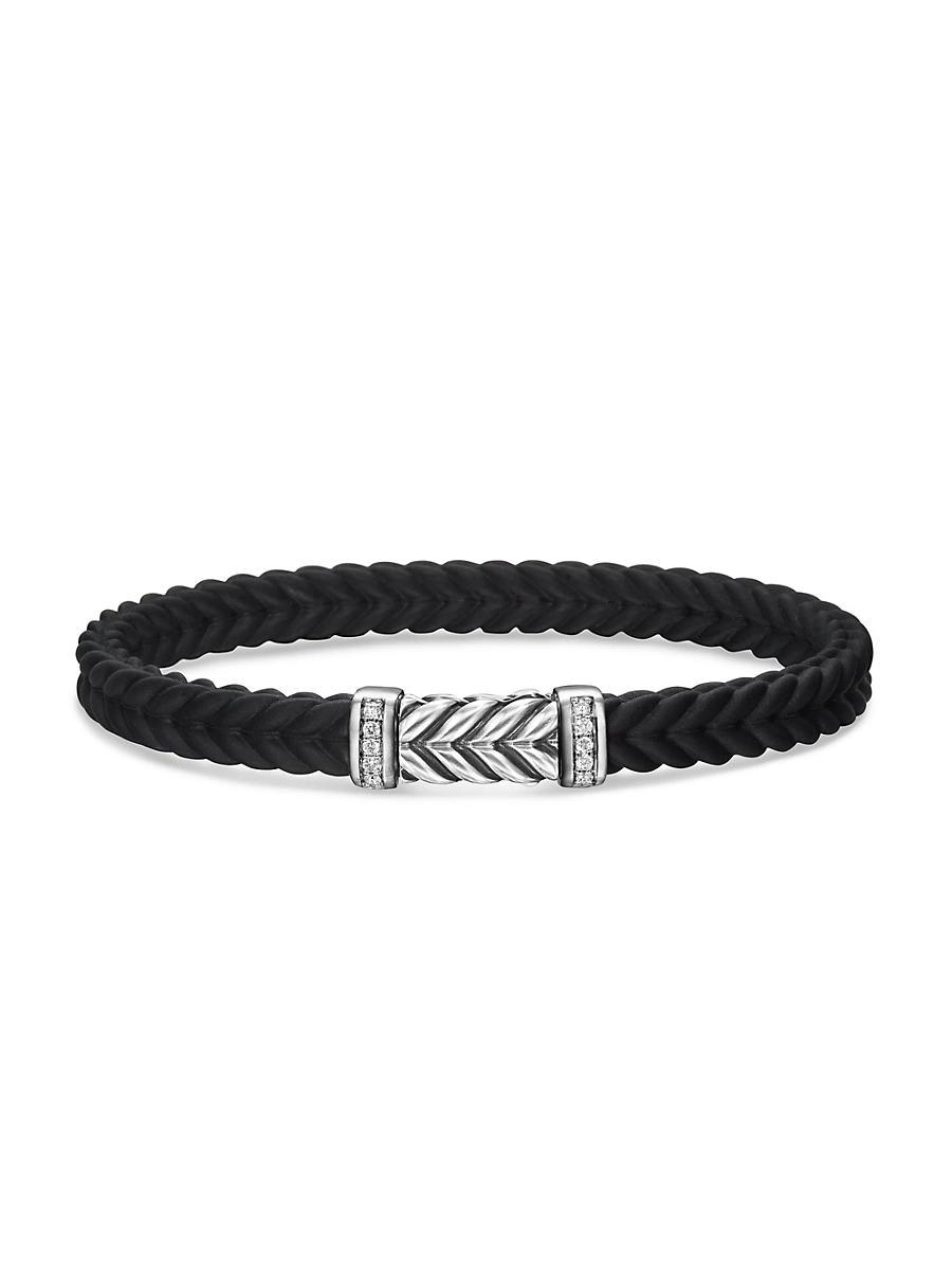 Mens Chevron Bracelet in Rubber Product Image