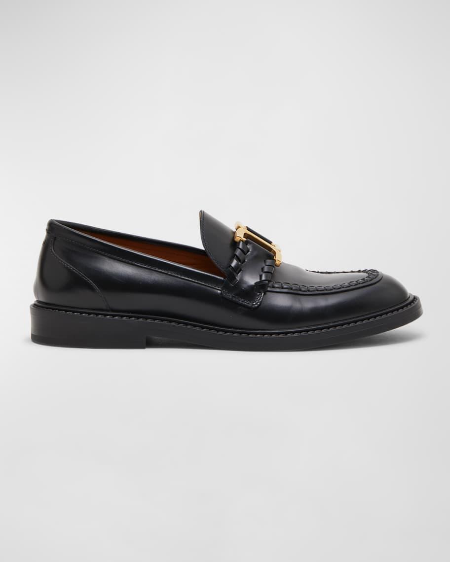 Marcie Leather Chain Loafers Product Image