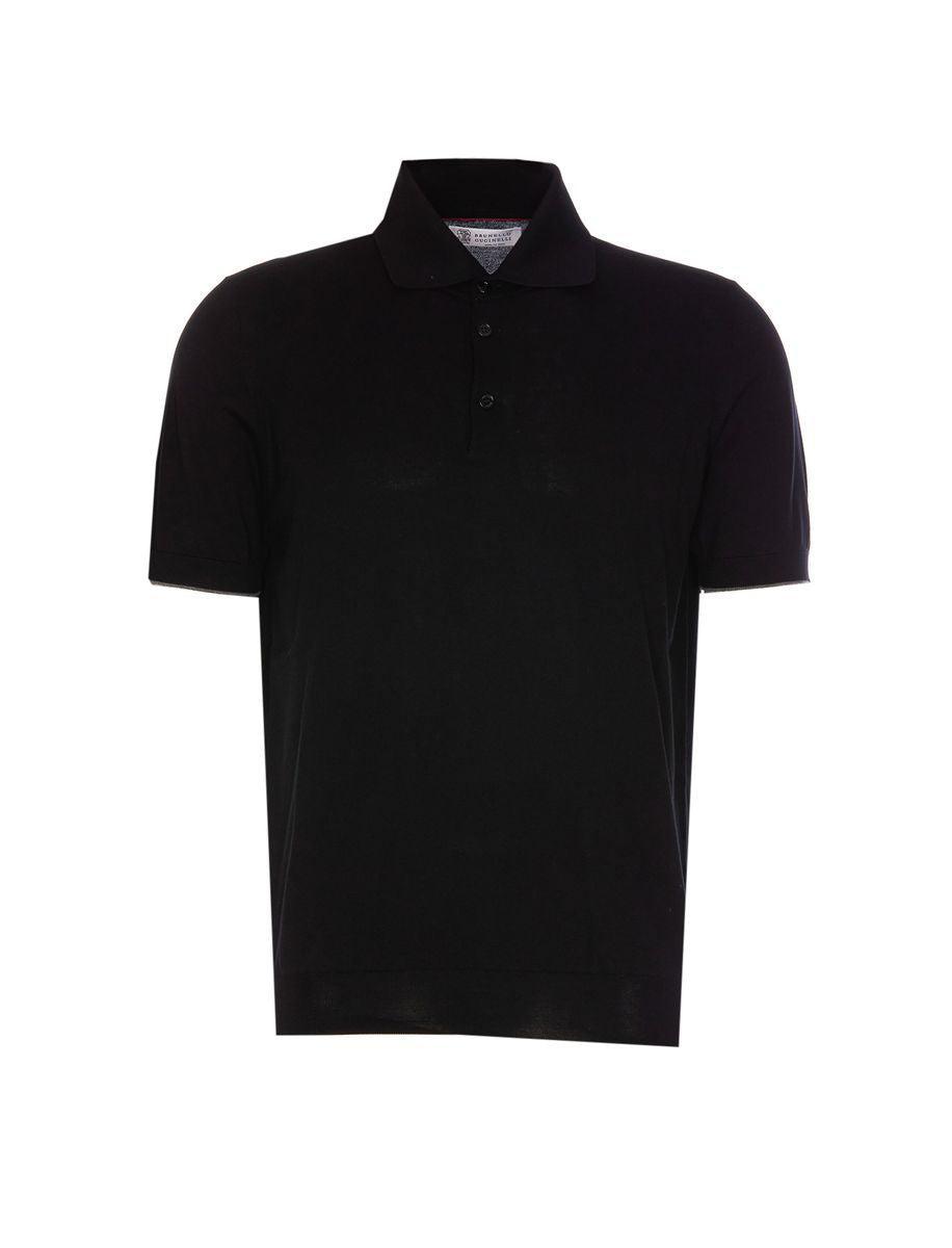 BRUNELLO CUCINELLI T-shirts And Polos In Black+dark Gray Product Image