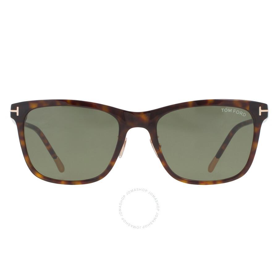 TOM FORD Green Rectangular Men's Sunglasses Ft0955-d 52n 57 Product Image