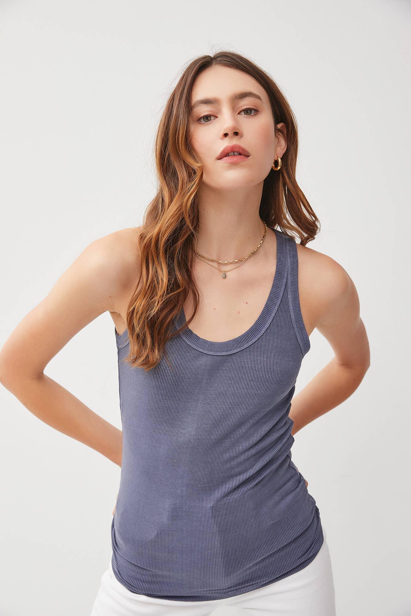 UB BASICS: SPRING BREEZE RIBBED TANK Product Image
