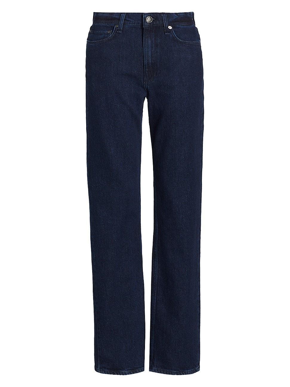 Womens Harlow Straight Mid-Rise Jeans Product Image