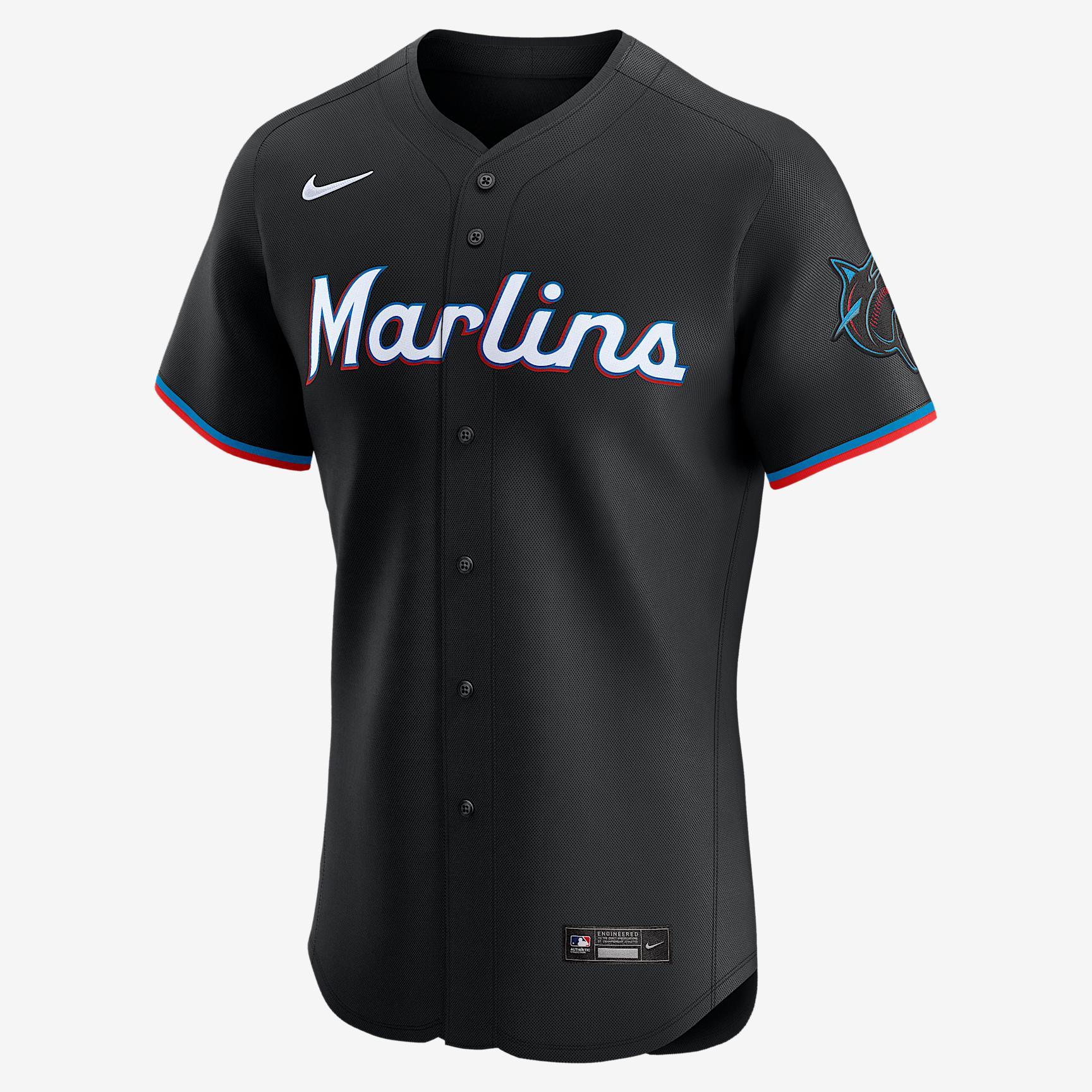 Miami Marlins Men's Nike Dri-FIT ADV MLB Elite Jersey Product Image
