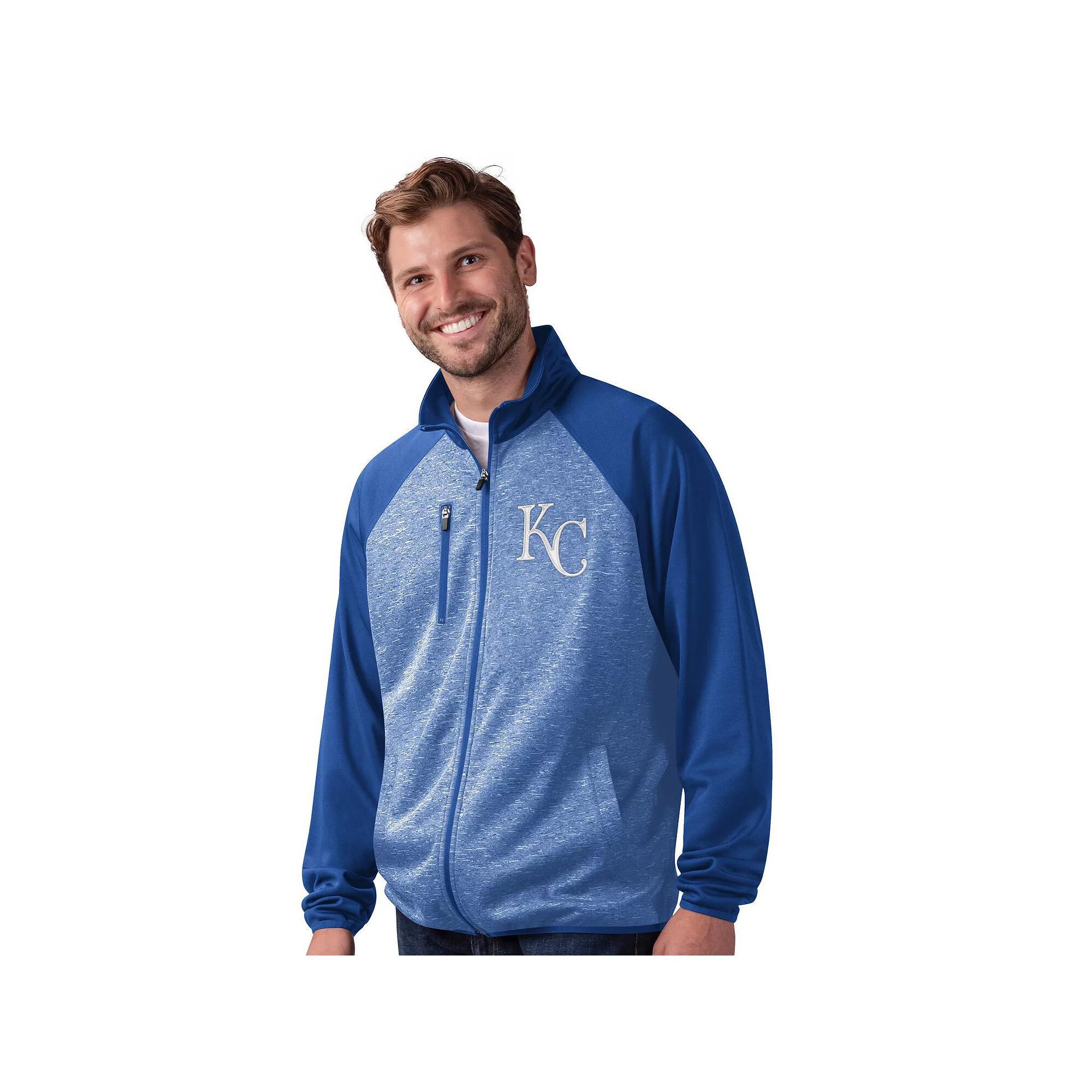 Men's G-III Sports by Carl Banks Royal New York Mets Runners Raglan Full-Zip Track Jacket,  Product Image