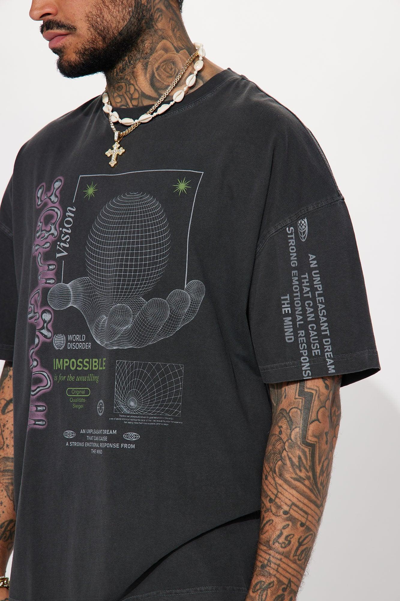 Worldwide Oversized Short Sleeve Tee - Black Product Image