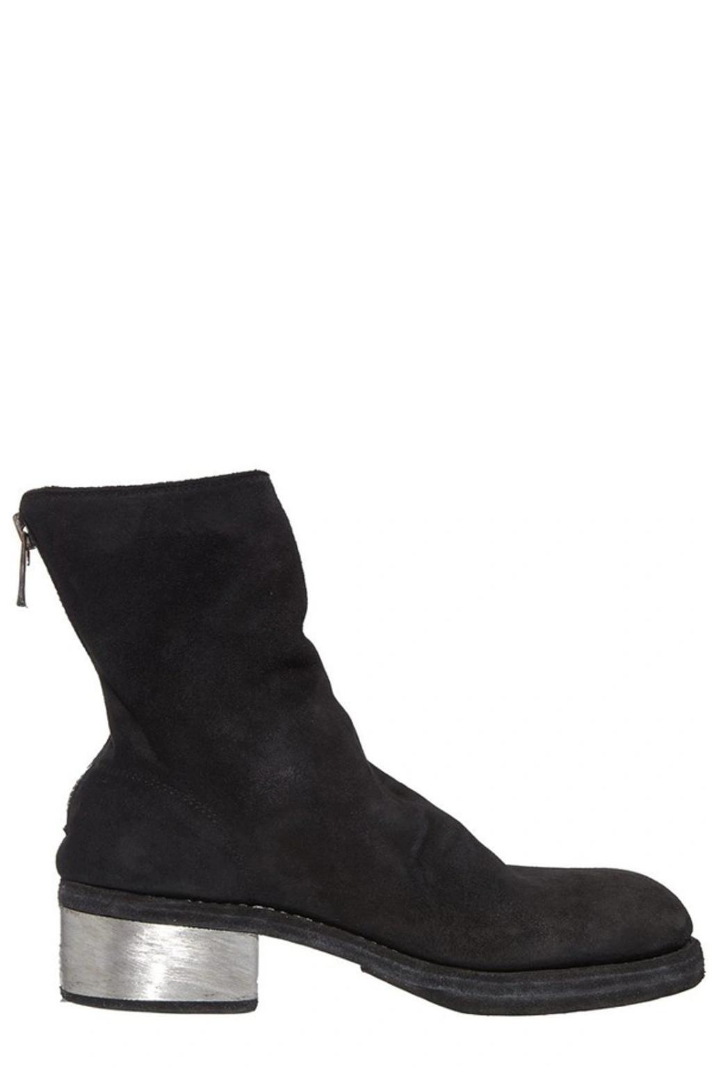 GUIDI Soft Leather Mid-calf Boots In Black Product Image