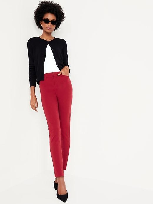 High-Waisted Pixie Skinny Ankle Pants Product Image