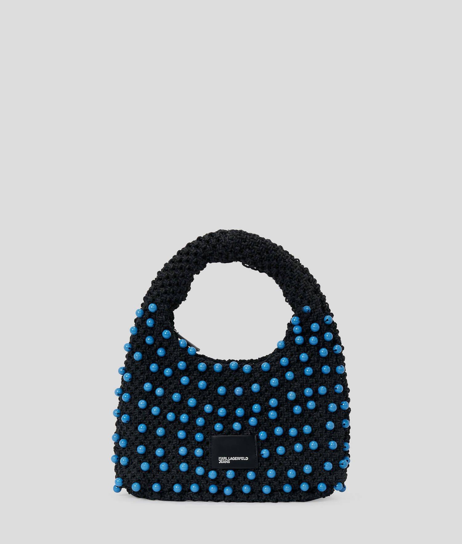 CROCHET BEADED TOP HANDLE BAG Product Image