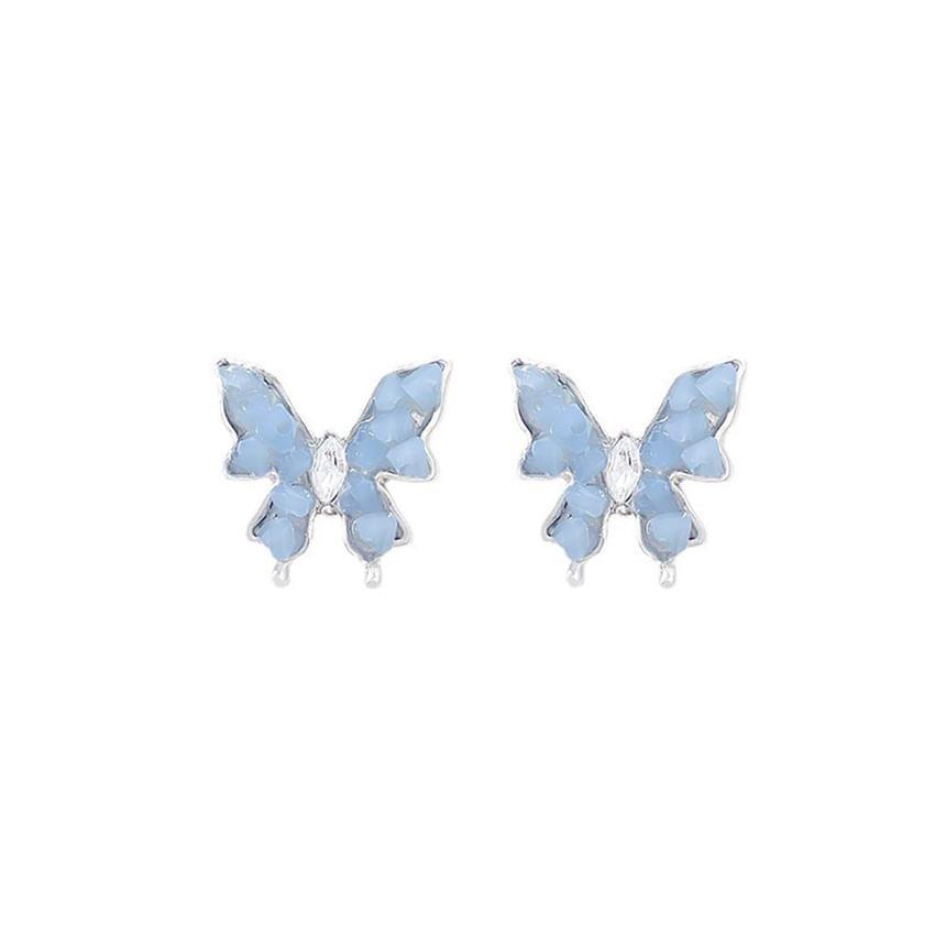 Rhinestone Butterfly Earrings Product Image