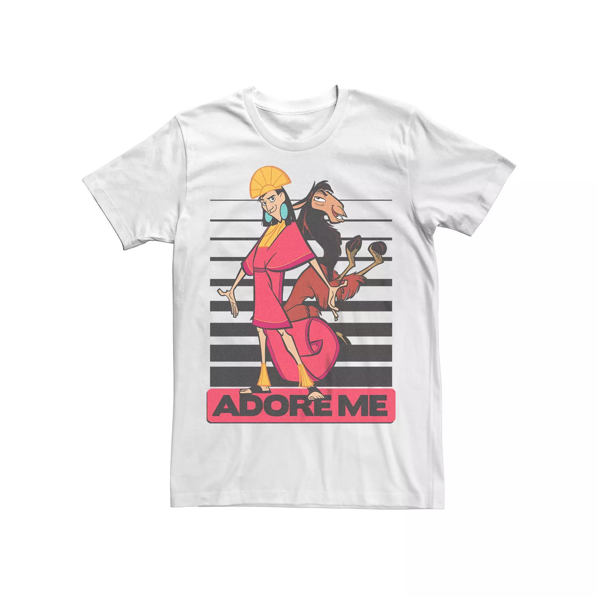 Big & Tall Disney Emperors New Groove Adore Me Stripes Tee, Men's,  Product Image