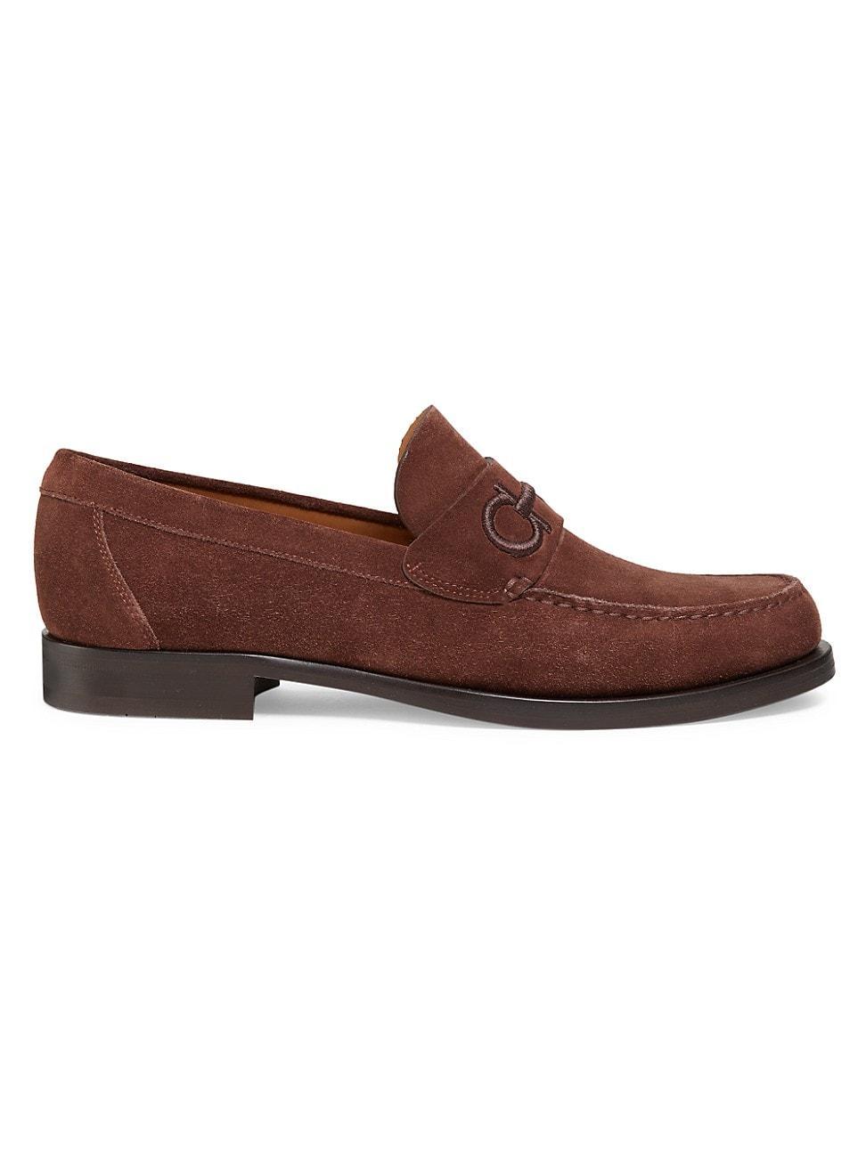 Mens Fort Ricamo Suede Penny Loafers Product Image