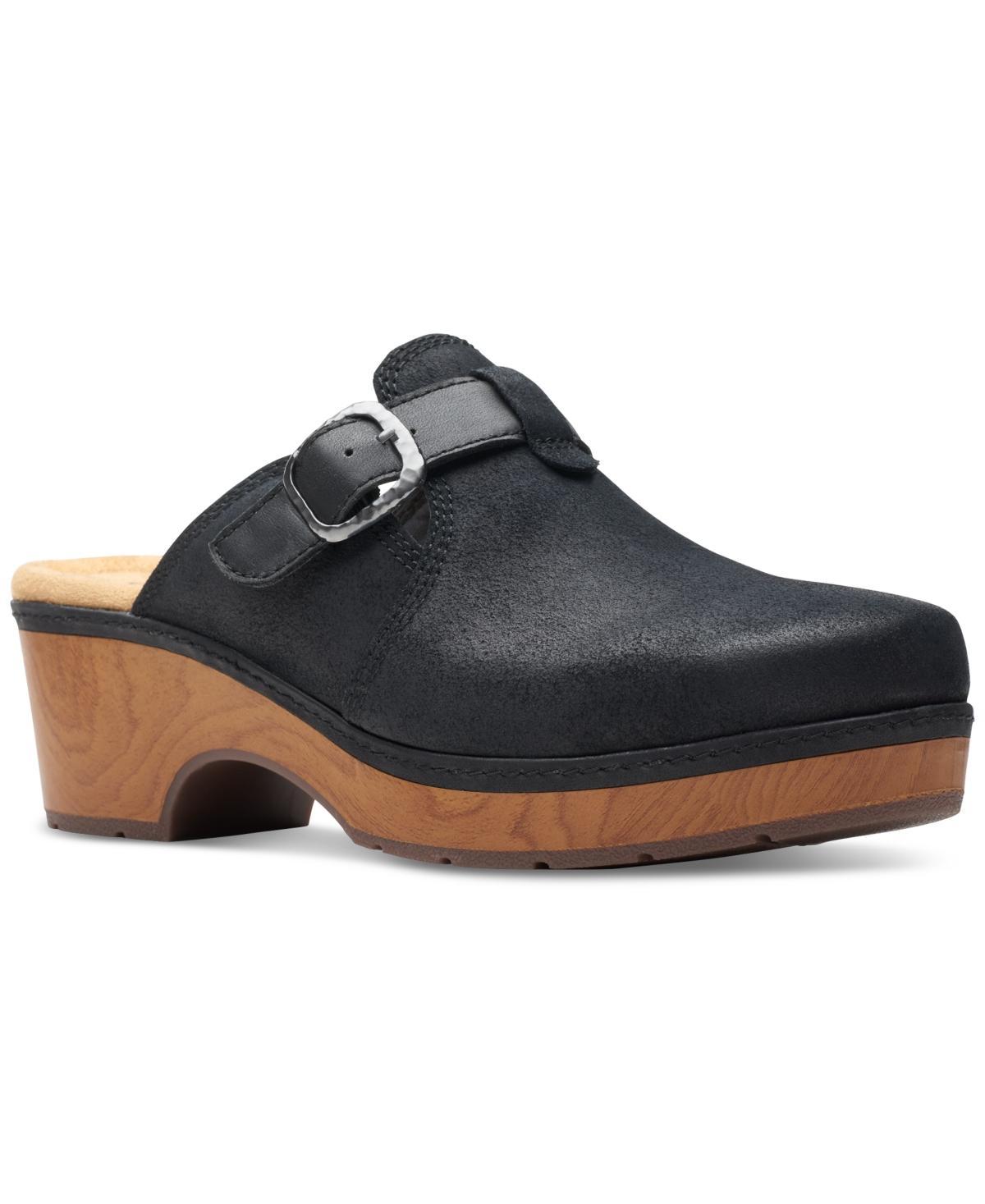 Clarks Paizlee Nora Suede) Women's Slippers Product Image