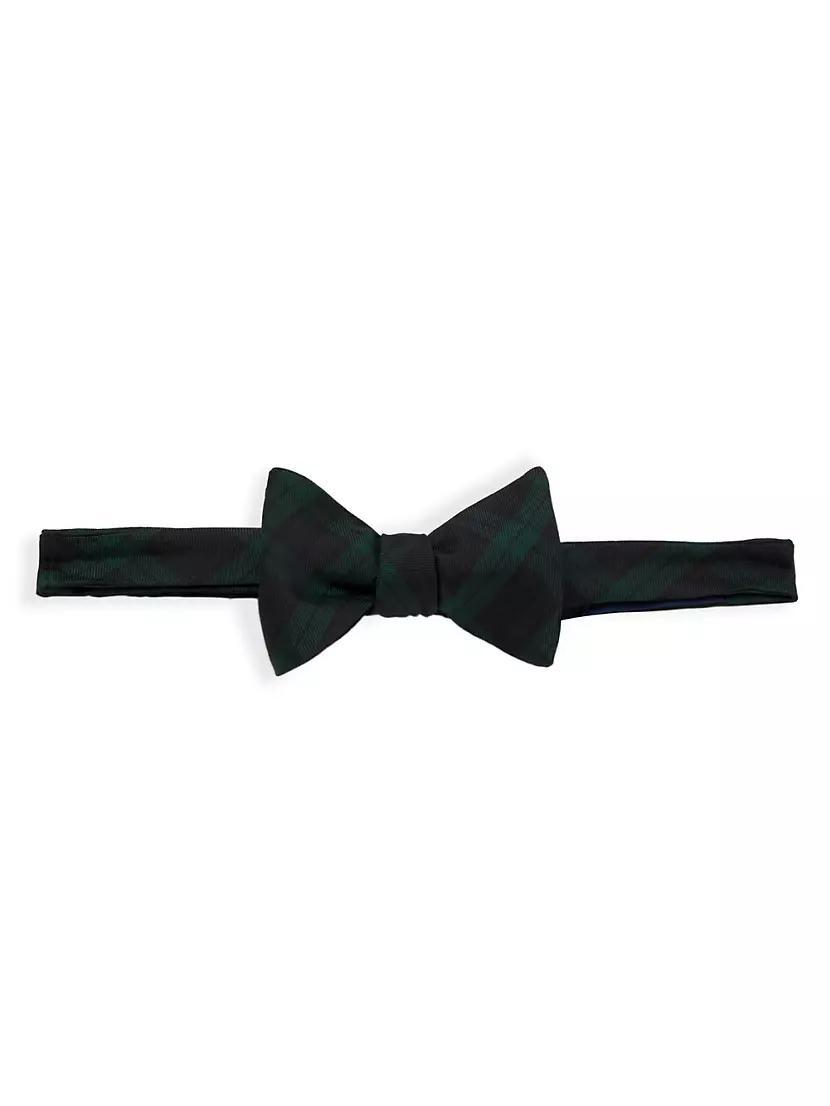 Mens Plaid Silk Bow Tie Product Image