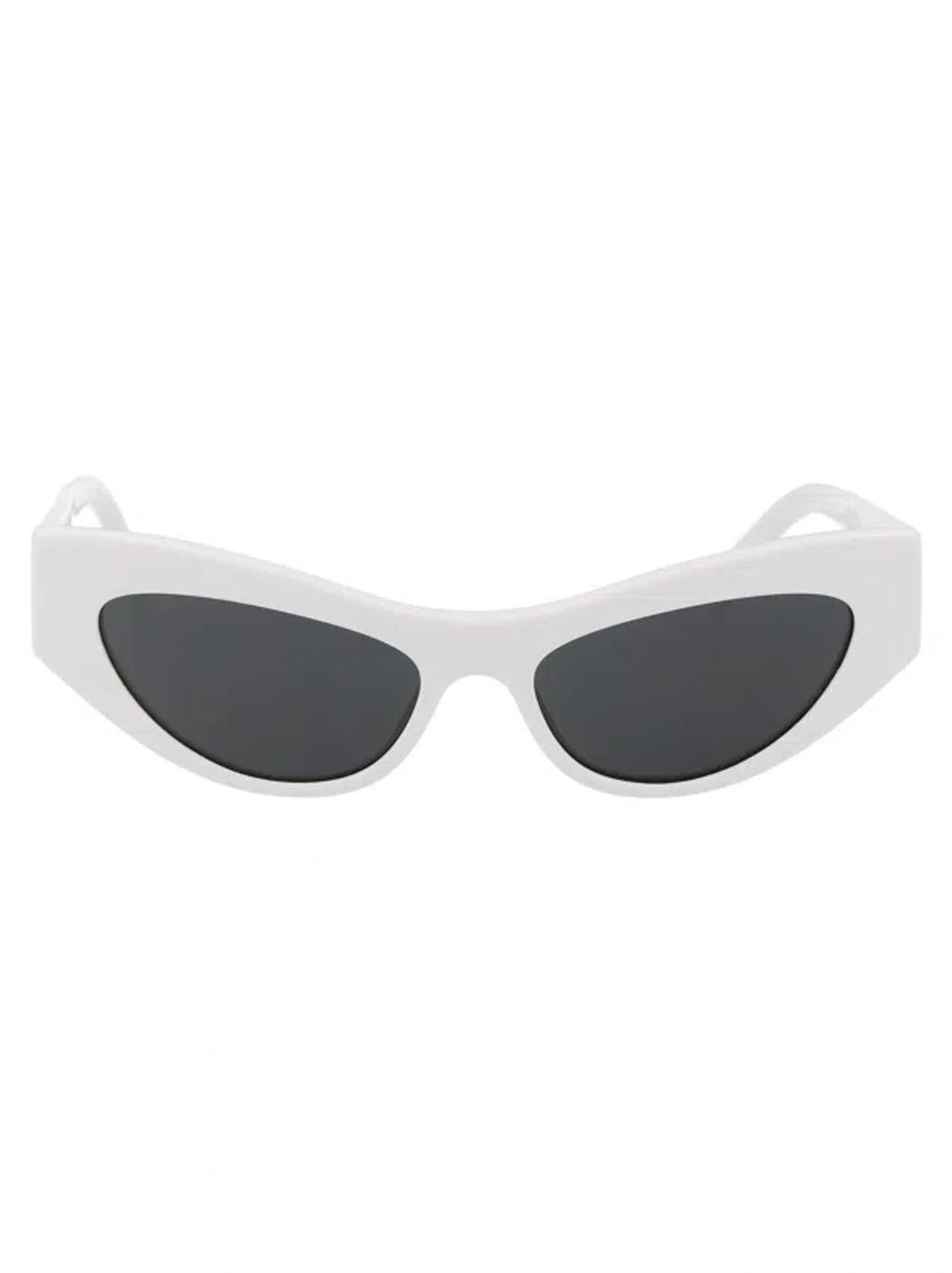 DOLCE & GABBANA Dolce And Gabbana Dark Grey Cat Eye Ladies Sunglasses Dg4450f 331287 52 In 331287 White Product Image