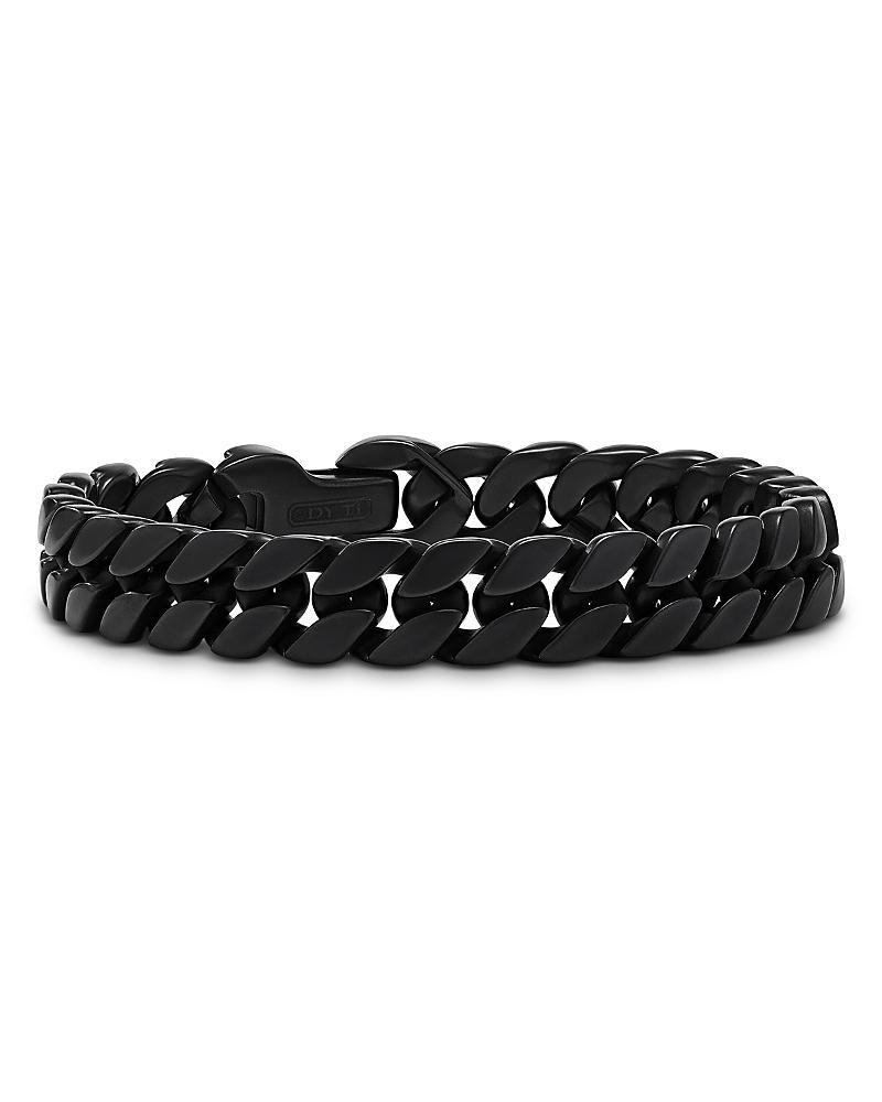 David Yurman Mens Curb Chain Bracelet in Black Titanium, 11.5mm Product Image