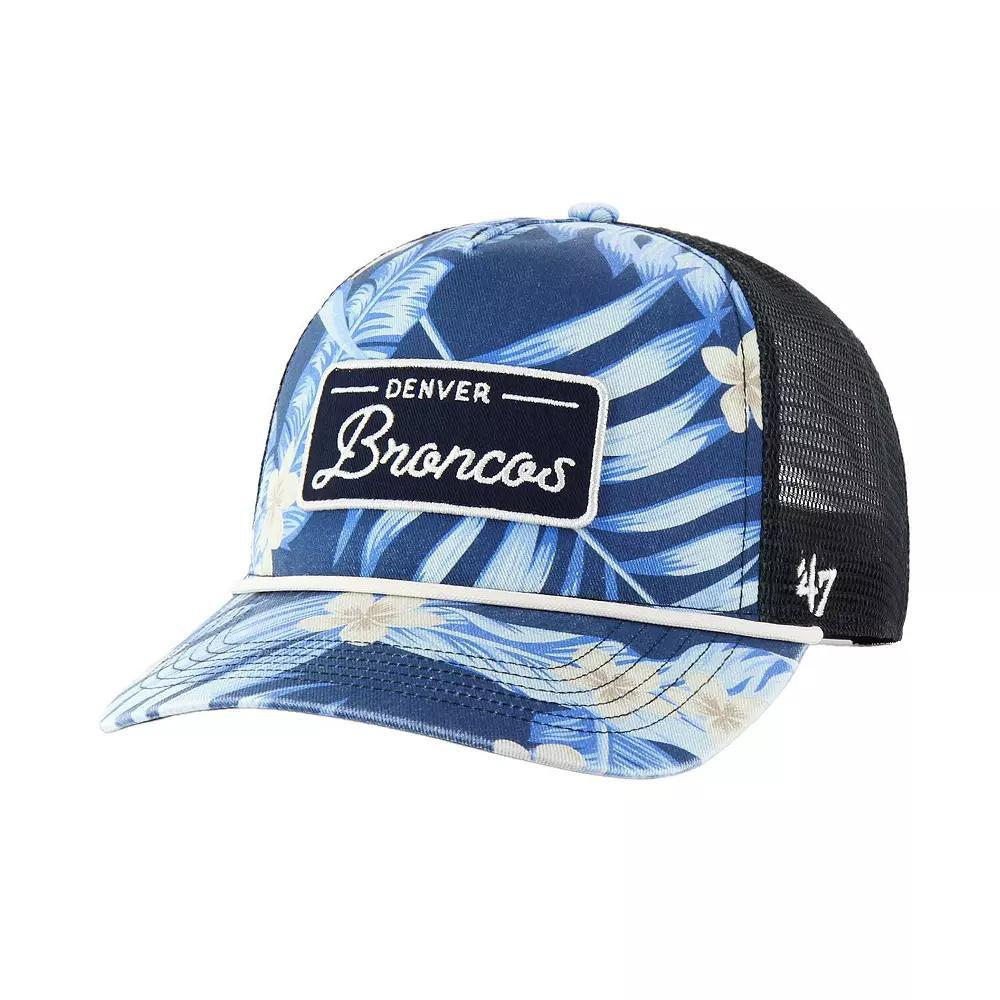Men's '47 Navy Denver Broncos Tropicalia Hitch Trucker Adjustable Hat, Blue Product Image
