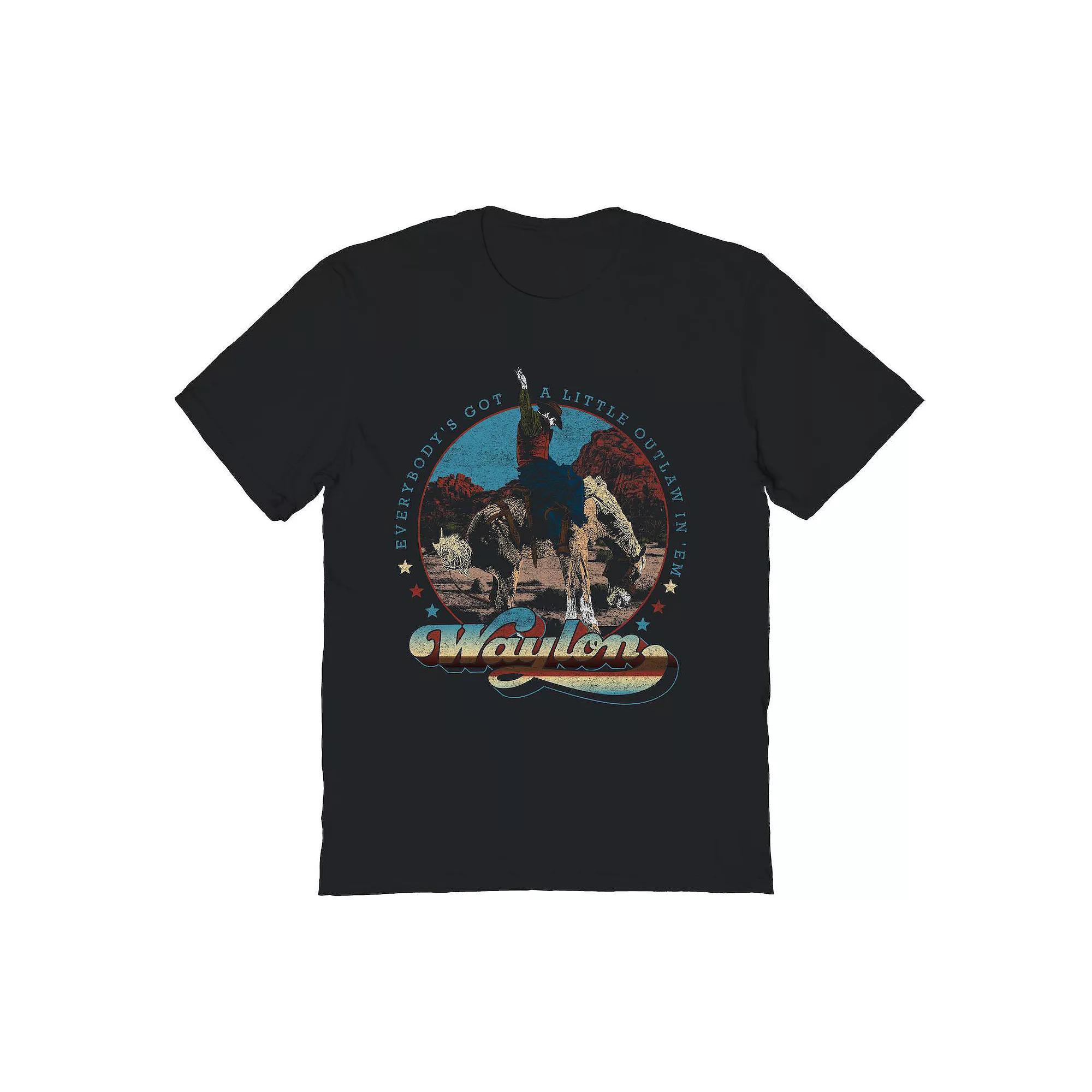 Men's Waylon Jennings Cowboy Graphic Tee, Adult Unisex,  Product Image