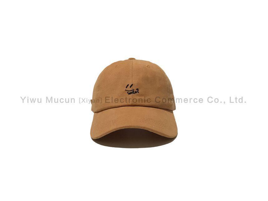 Smiley Face Embroidered Baseball Cap Product Image