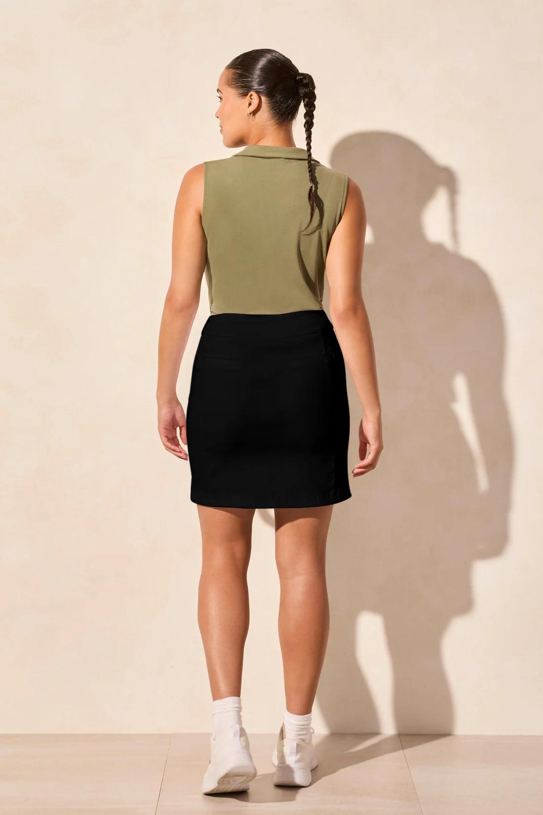 Pull-On Slit-Accent Skort Product Image