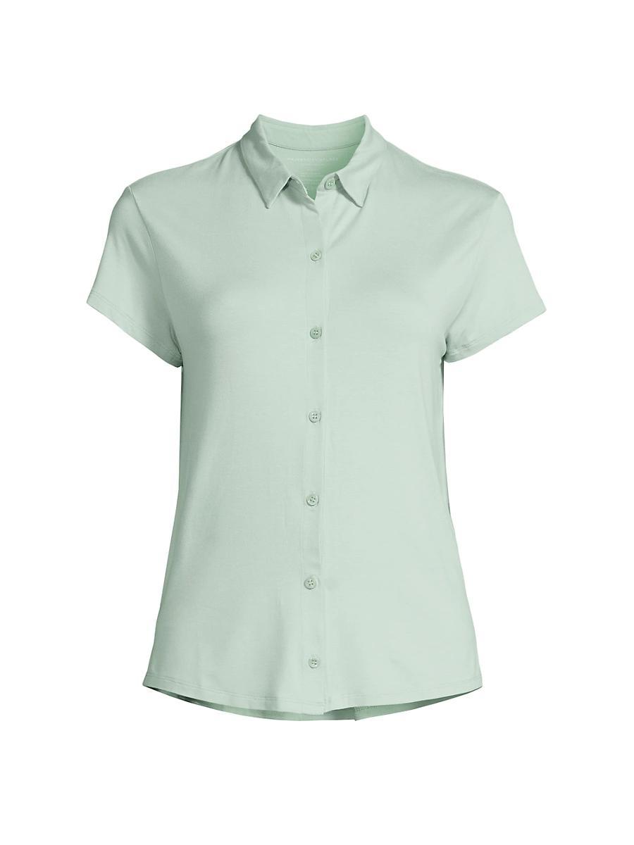 Womens Soft Touch Pleated Back Shirt Product Image