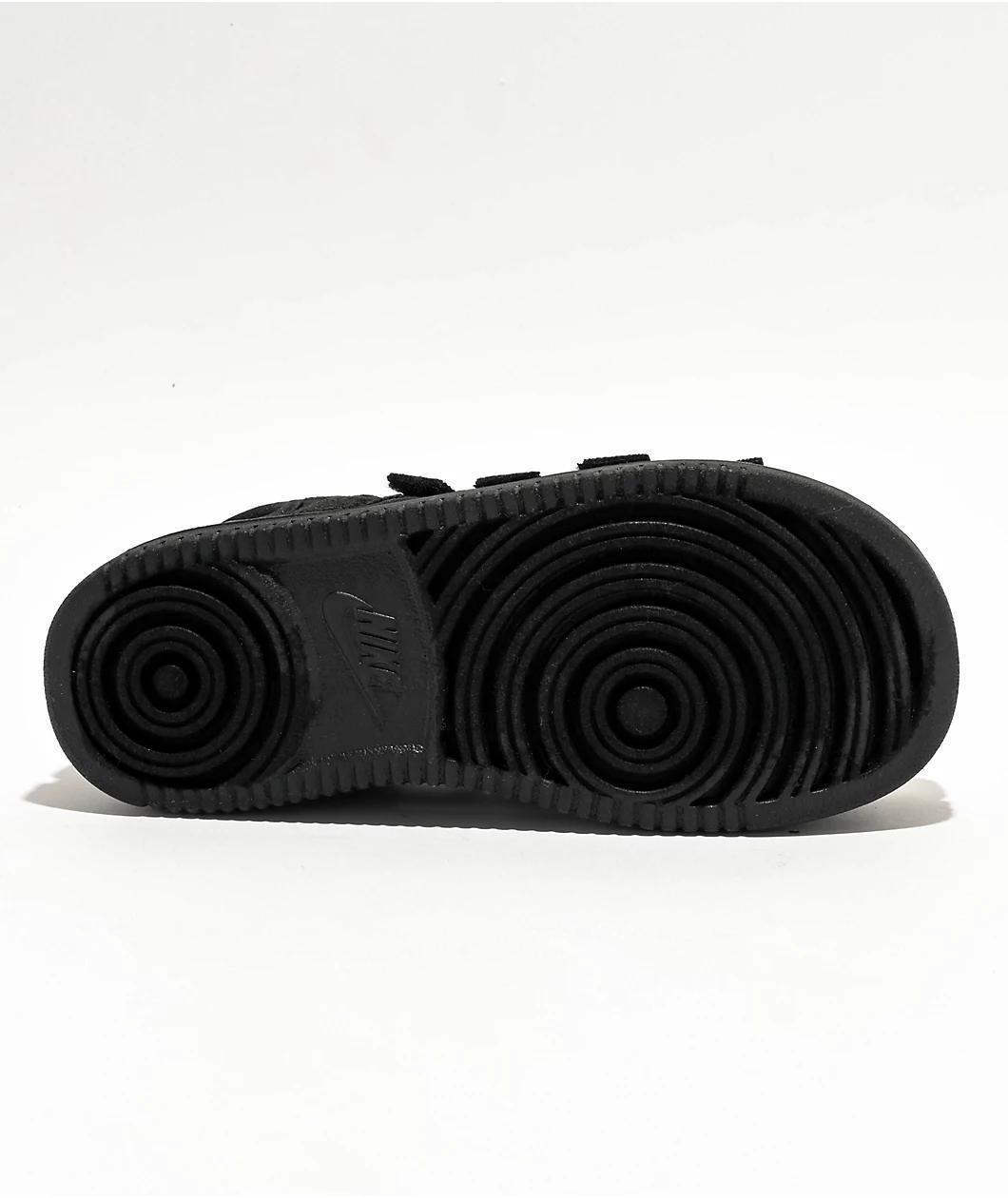 Nike Icon Classic SE Black & White Platform Sandals Product Image