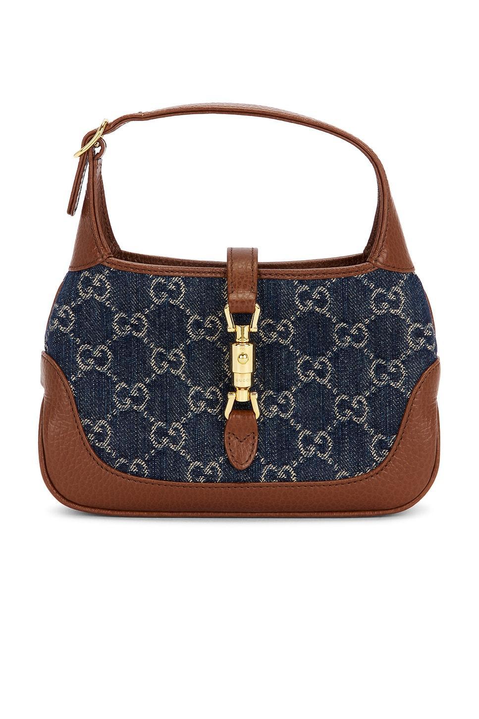 Gucci Denim Jackie 1961 Hobo Bag FWRD Renew Product Image