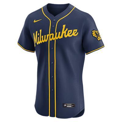 Milwaukee Brewers Nike Mens Dri-FIT ADV MLB Elite Jersey | 9B10MZA2MZB-JSG Product Image