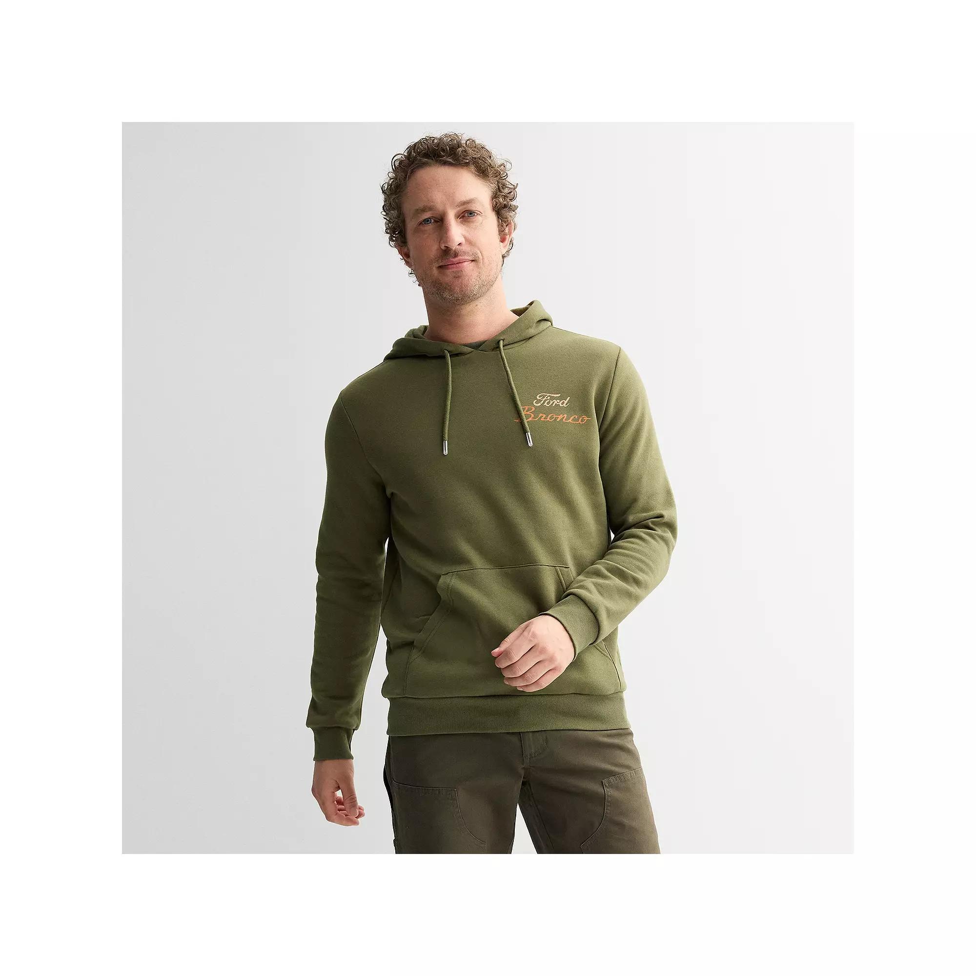 Men's Ford Bronco Graphic Hoodie, Size: XL, Olive Green Product Image