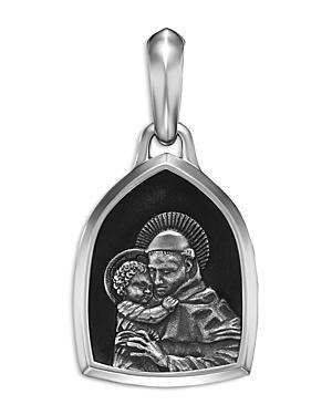 Mens St. Anthony Pendant in Silver, 21.8mm Product Image