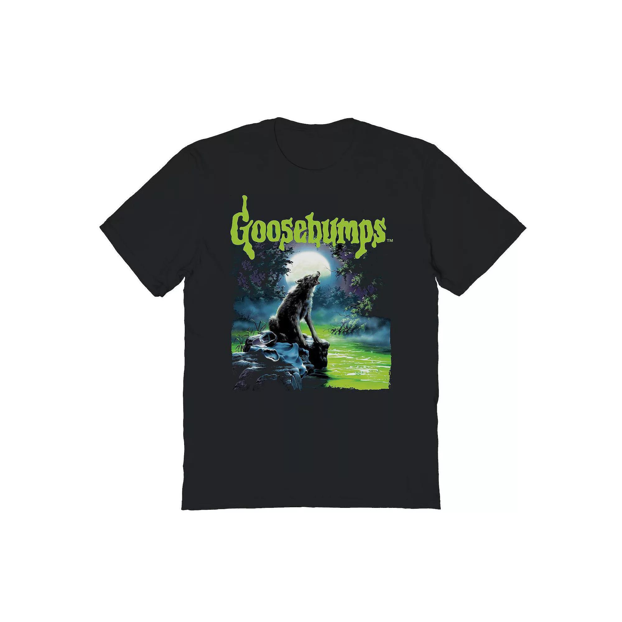 Men's Goosebumps Wolf Graphic Tee, Size: Medium, Black Product Image