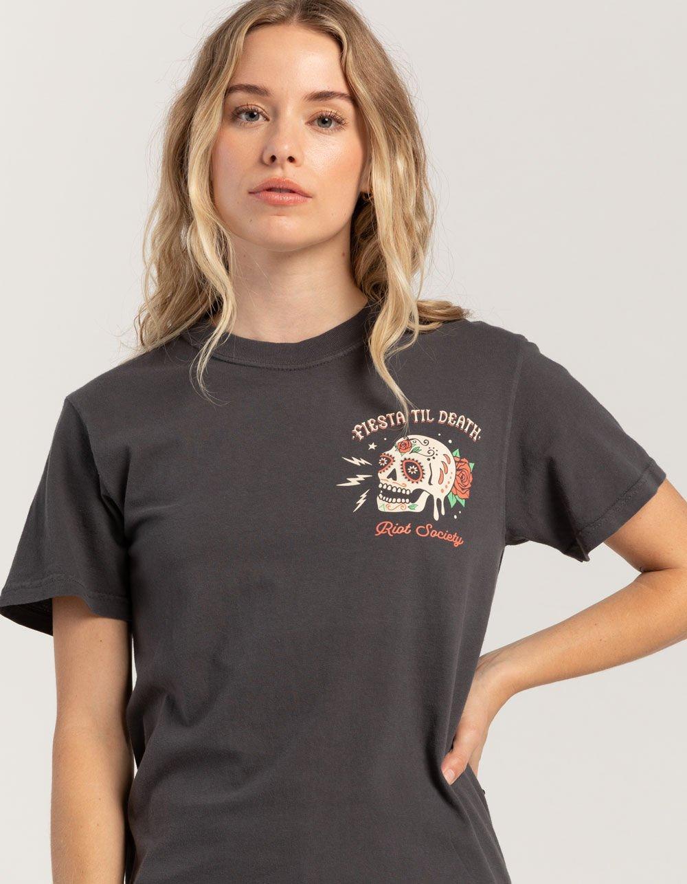 RIOT SOCIETY Fiesta Till Death Womens Tee Product Image