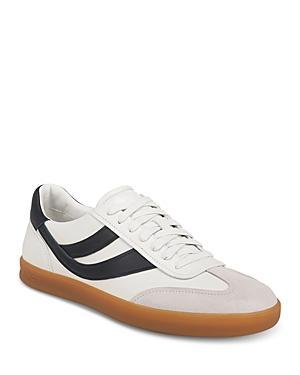 VINCE Men's Oasis Leather Lace Up Sneakers In Whitefoam Product Image