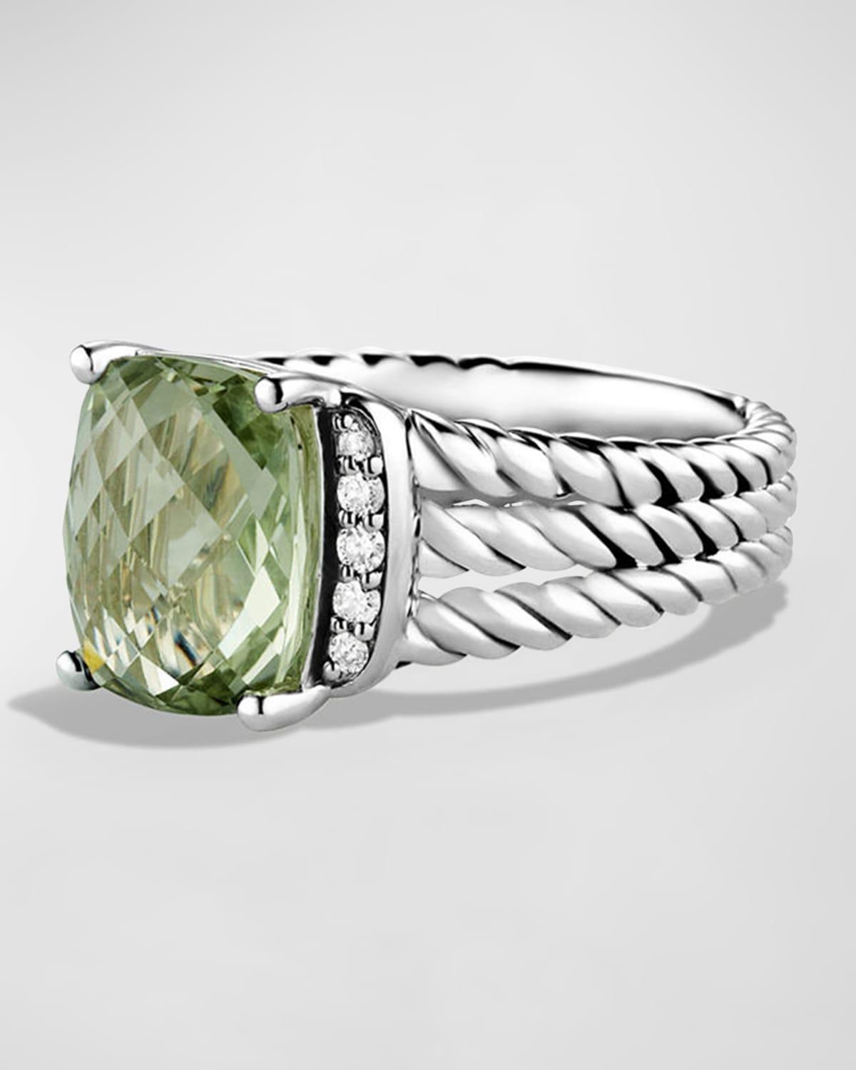 Womens Petite Wheaton Ring With Pav Diamonds Product Image